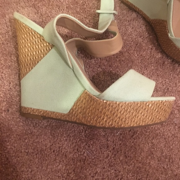 JustFab Mint, Ankle Wrap Wedges - Picture 2 of 2